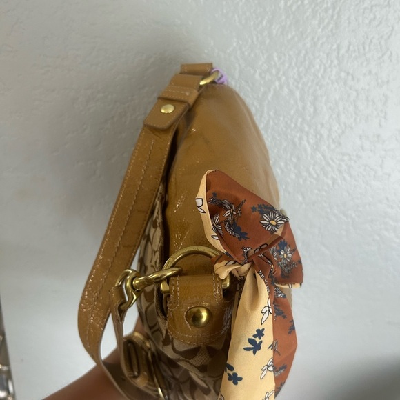 Coach Bleecker Legacy Buckle Leather Flap Shoulder Bag Y2K Vintage - Picture 6 of 16